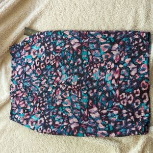 Thalia Sodi skirt NWT, peacock animal print
